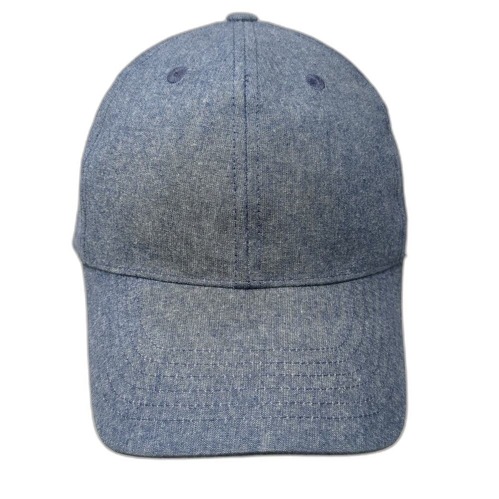 Hat Attack Baseball Cap Blue One Size Strapback Solid Curved Bill Cotton Hat